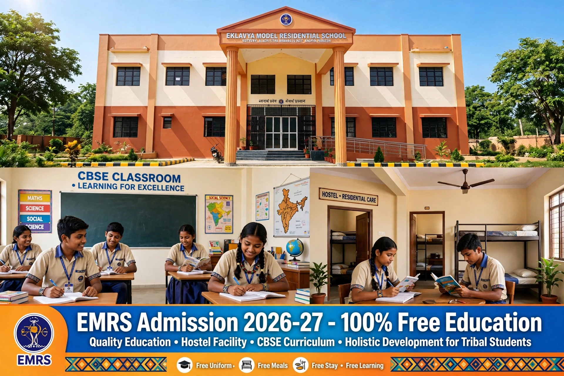 EMRS (Eklavya Model Residential Schools): Admission, Fees & State-wise List 2026-27