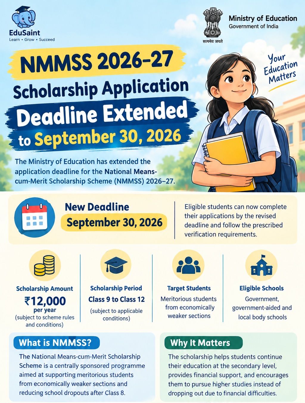 NMMSS Scholarship Application Deadline Extended to September 30