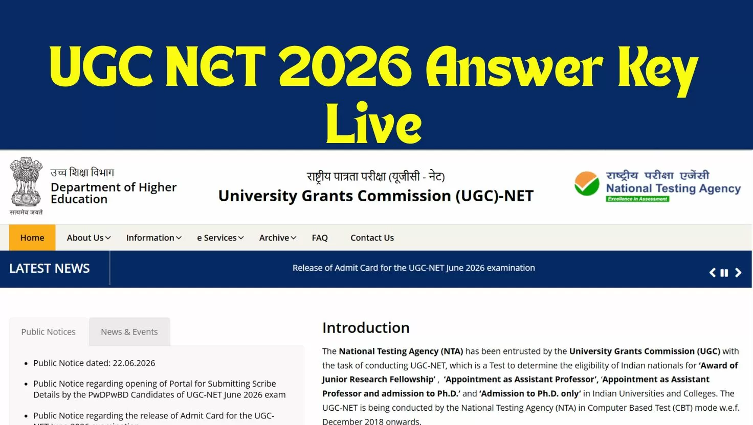 UGC NET Answer Key 2026 Expected This Week: Download Link