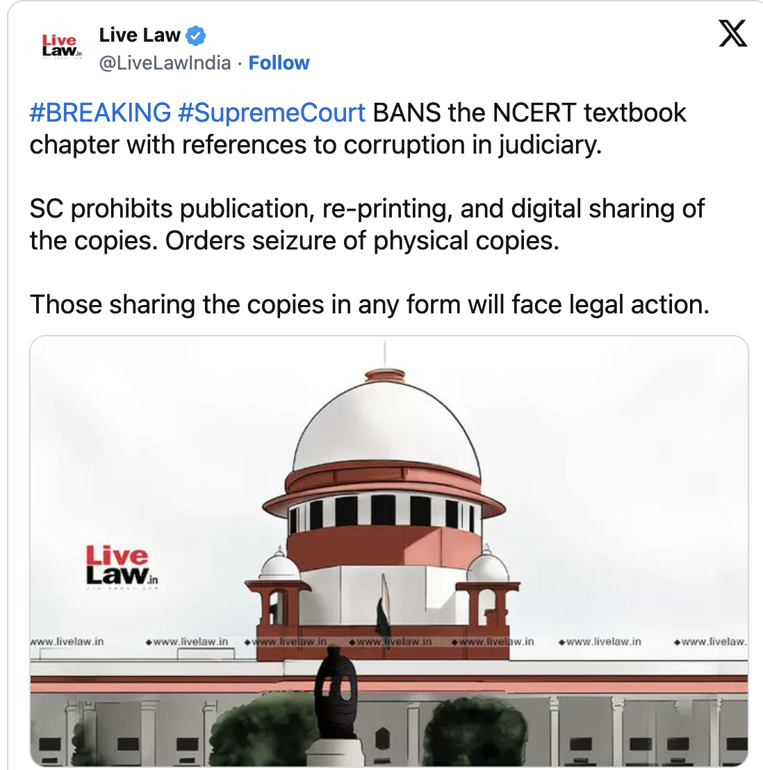 Supreme Court Bans Class 8 NCERT Book Over Chapter